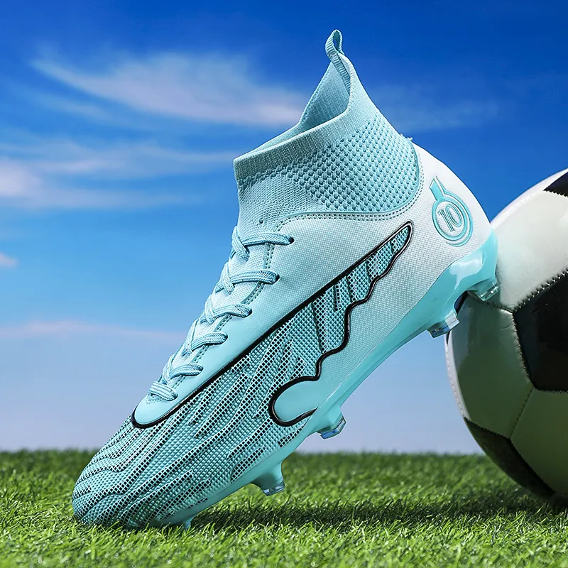 CAMKIDS Slip Resistant, Anti Kick, Waterproof, And Breathable High Top Kids' Soccer Shoes Teenagers-7