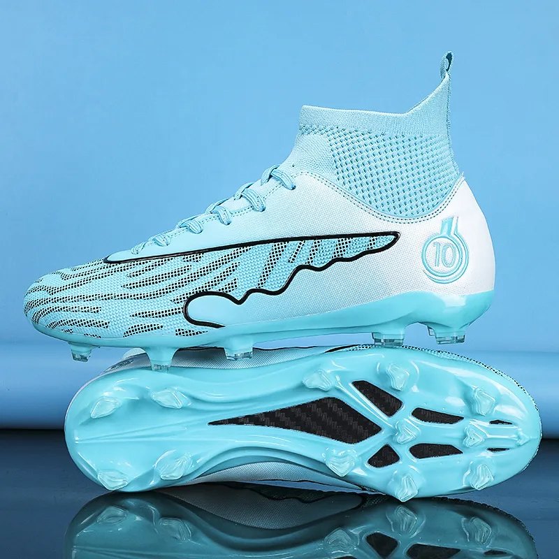 CAMKIDS Slip Resistant, Anti Kick, Waterproof, And Breathable High Top Kids' Soccer Shoes Teenagers-8