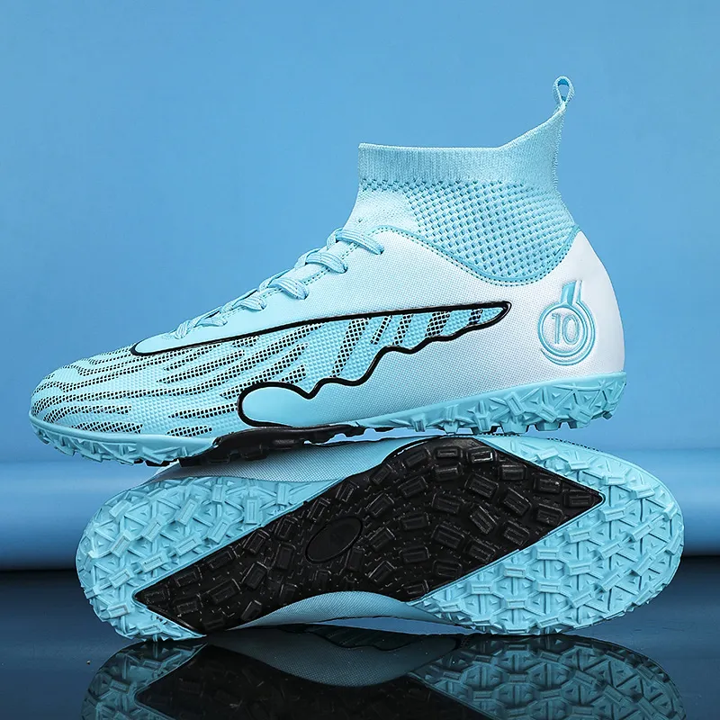 CAMKIDS Slip Resistant, Anti Kick, Waterproof, And Breathable High Top Kids' Soccer Shoes Teenagers-23