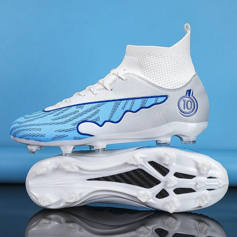 CAMKIDS Slip Resistant, Anti Kick, Waterproof, And Breathable High Top Kids' Soccer Shoes Teenagers-3