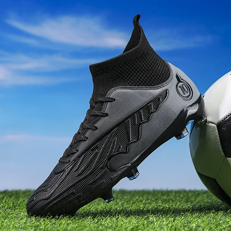 CAMKIDS Slip Resistant, Anti Kick, Waterproof, And Breathable High Top Kids' Soccer Shoes Teenagers-12