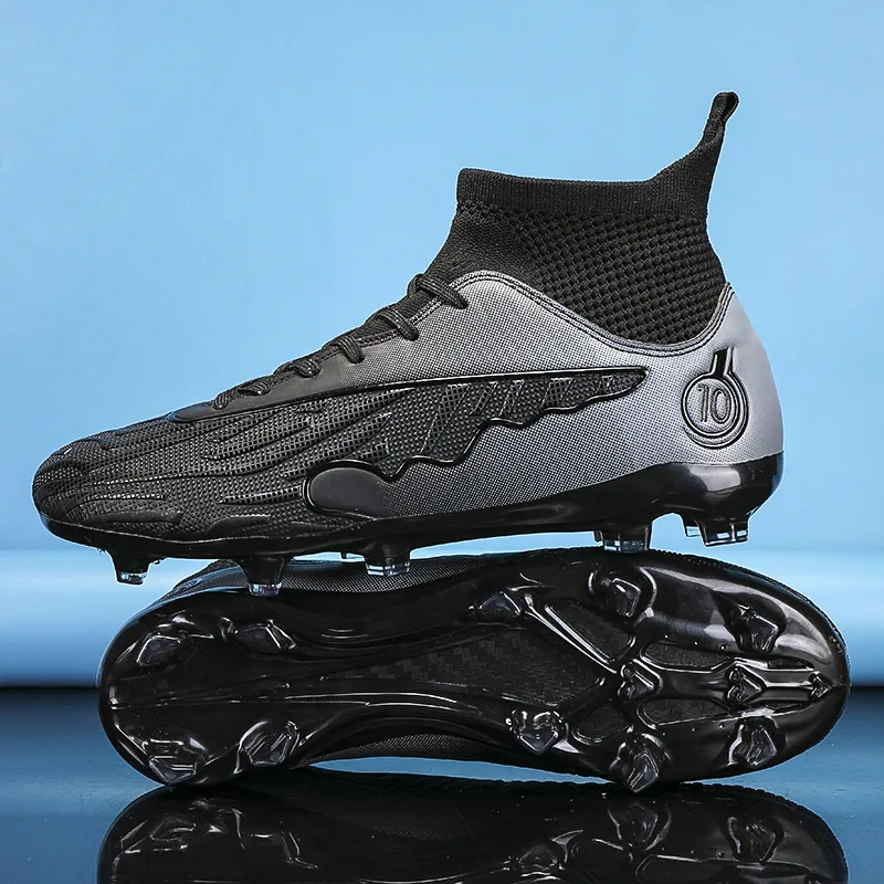 CAMKIDS Slip Resistant, Anti Kick, Waterproof, And Breathable High Top Kids' Soccer Shoes Teenagers-13