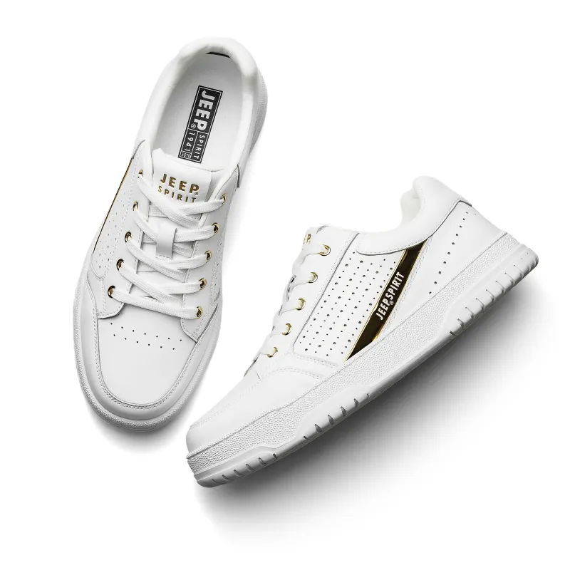 JEEP SPIRIT Skateboard Shoes Men Low Top Polar White-4