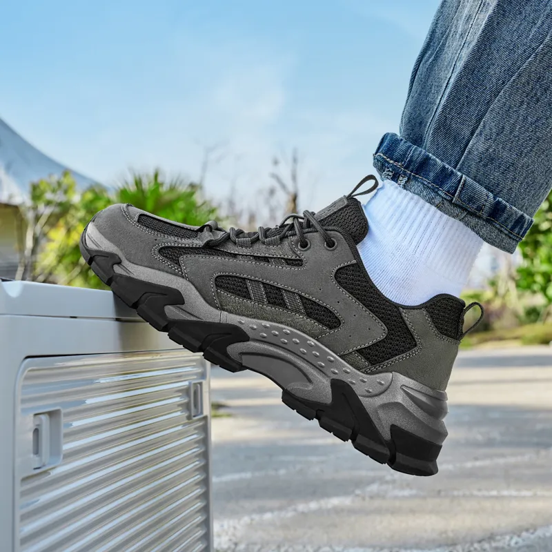 JEEP SPIRIT Chunky Sneakers Men Low Top Ancient City Gray-7