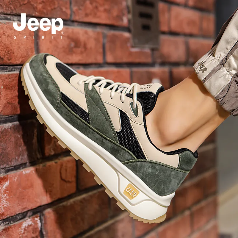 JEEP SPIRIT Cushioned Slip-Resistant Lightweight Rebound Low-Top Casual Shoes Men's Fury Blue-13
