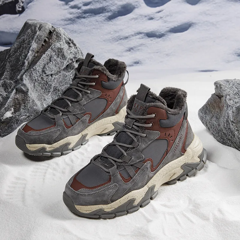 JEEP SPIRIT Outdoor Boots Men Volcanic Gray-5