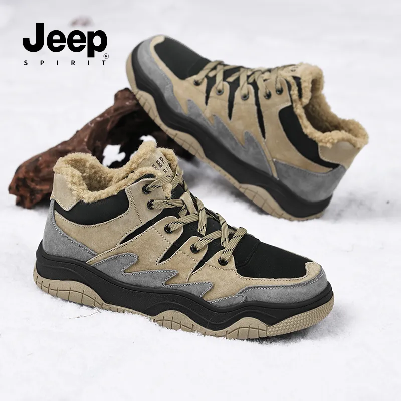JEEP SPIRIT Snow Boots Men Graphite Black-7
