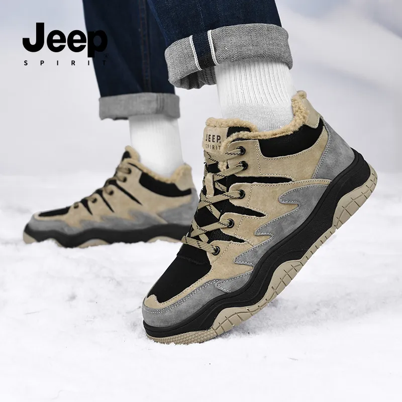JEEP SPIRIT Snow Boots Men Graphite Black-6