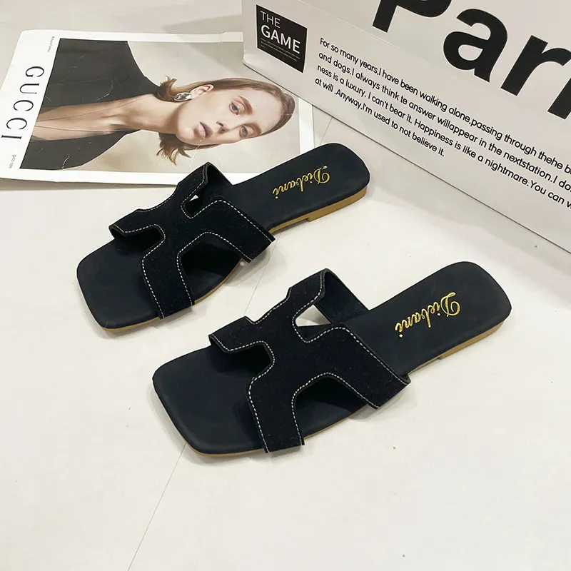Handsome Running Sheep Rubber Sole Slip Resistant Slide Slippers Women's-12