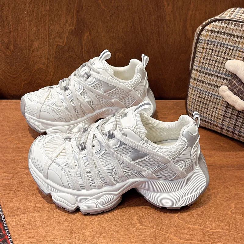 Handsome Running Sheep Slip Resistant Low Top Chunky Sneakers Women's-1