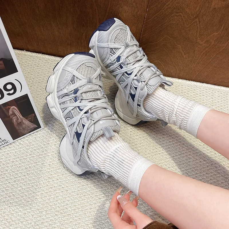 Handsome Running Sheep Slip Resistant Low Top Chunky Sneakers Women's-12