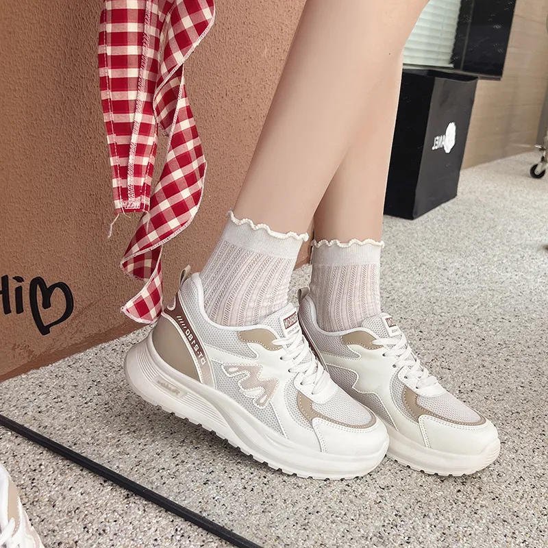 Handsome Running Sheep Breathable Support Low Top Chunky Sneakers Women's-12