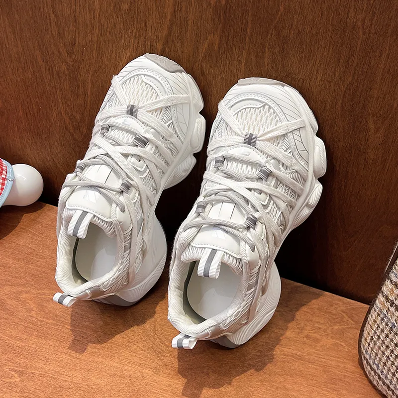 Handsome Running Sheep Slip Resistant Low Top Chunky Sneakers Women's-3