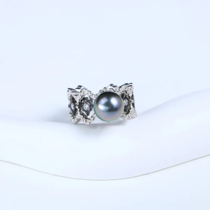 CFFRYY Pearl Rings Women's-3