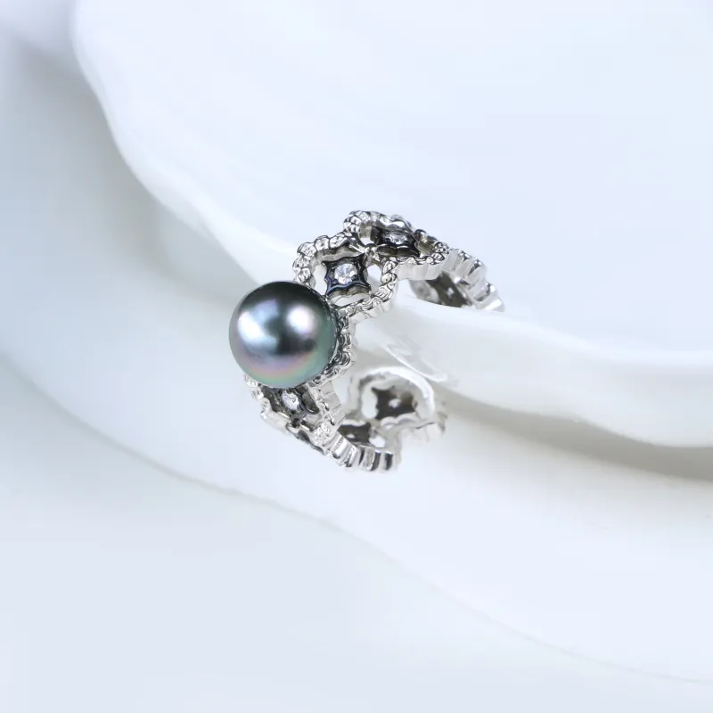 CFFRYY Pearl Rings Women's-5