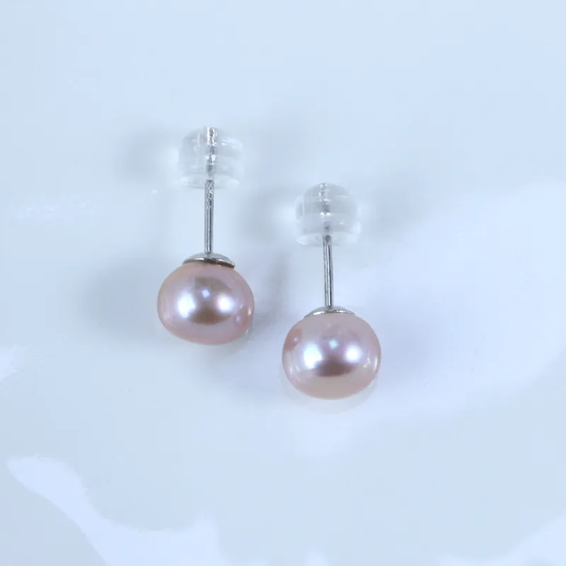 CFFRYY Pearl Stud Earrings Women's-6