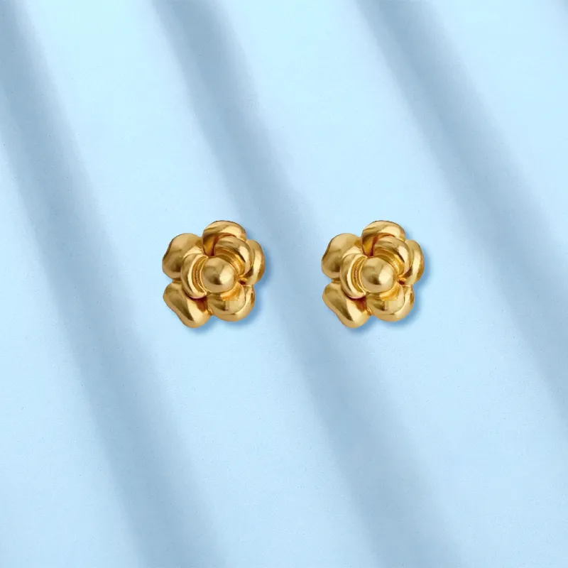Yab Copper Stud Earrings Women's-2