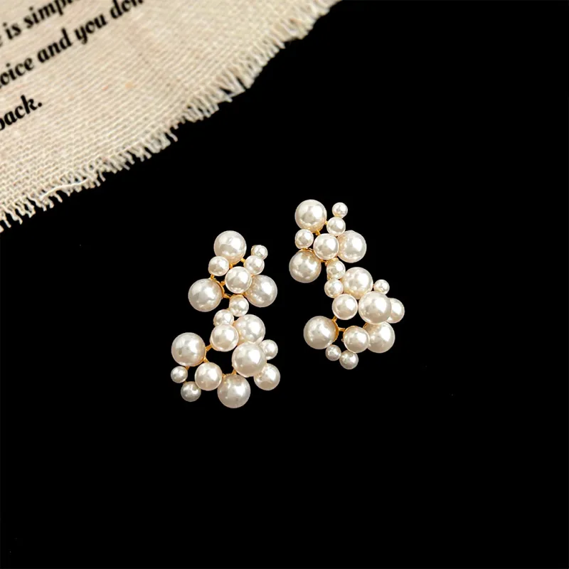 Yab Shell Pearl Earrings Women's-2