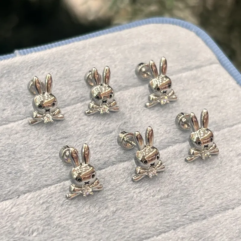 Yab Titanium Steel Stud Earrings Women's-3