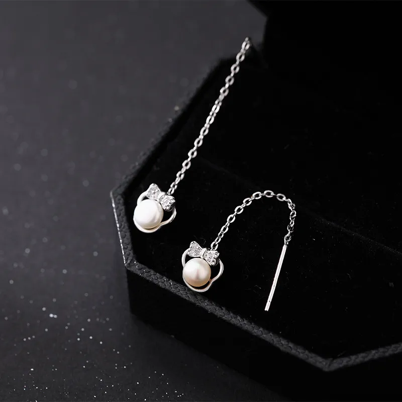Yab S999 Fine Silver Drop Earrings Women's-1