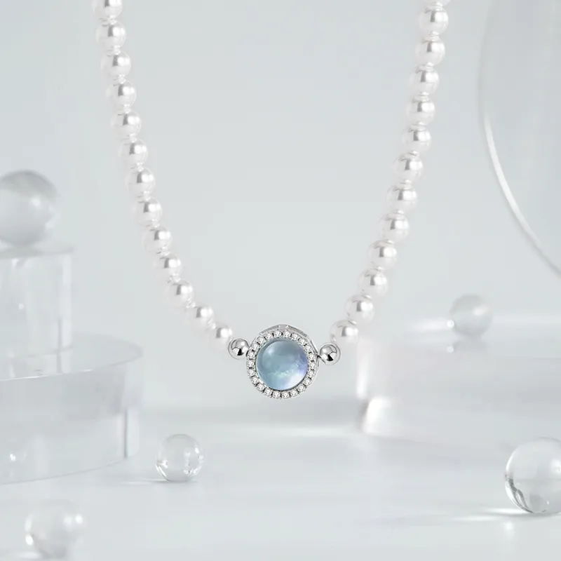 Yab Shell Pearl Necklaces Unisex-5