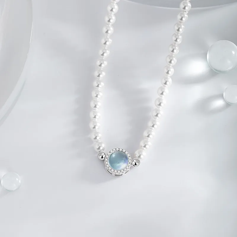 Yab Shell Pearl Necklaces Unisex-4