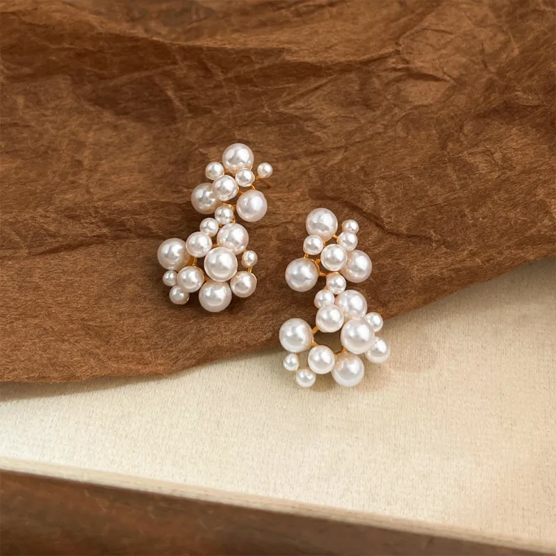 Yab Shell Pearl Earrings Women's-1
