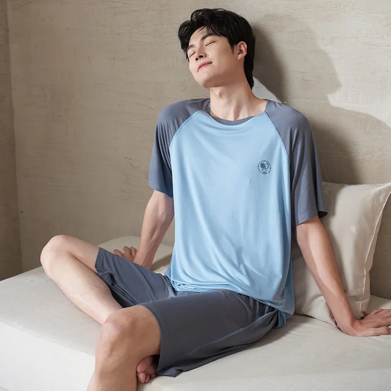 Xuan Liang Pajama Set Men's Celestial Blue-4