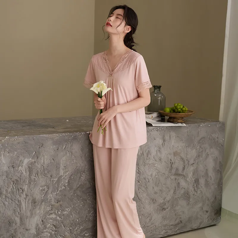 Xuan Liang Pajama Set Women's Cameo Brown-1
