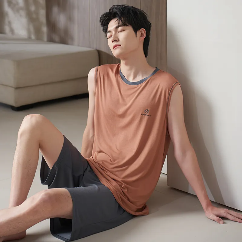 Xuan Liang Pajama Set Men's Fog Orange-1