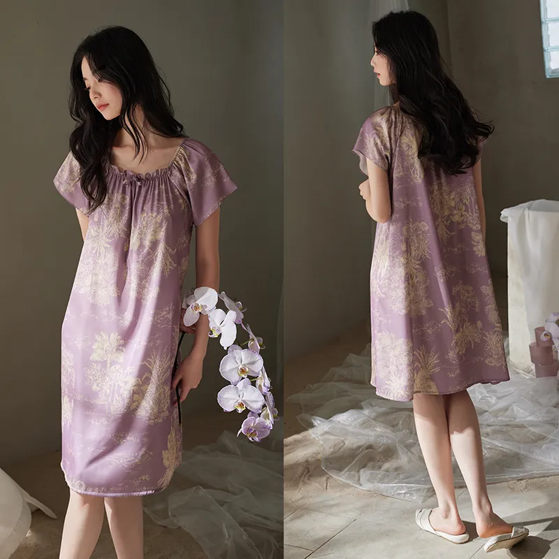 Xuan Liang Nightgown Women's Noble Purple-3