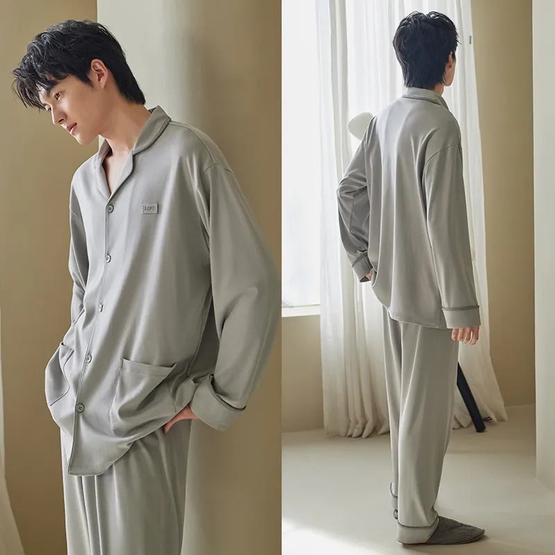 Xuan Liang Pajama Set Men's Gift Box Set Ultimate Gray-2