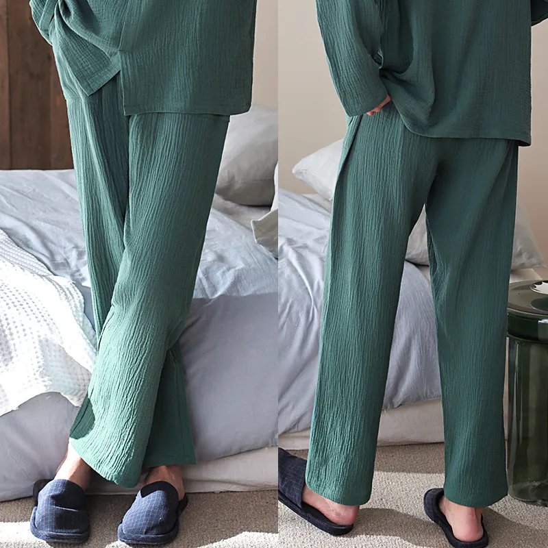 Xuan Liang Pajama Pants Men's 2 Pack Forest Green-3