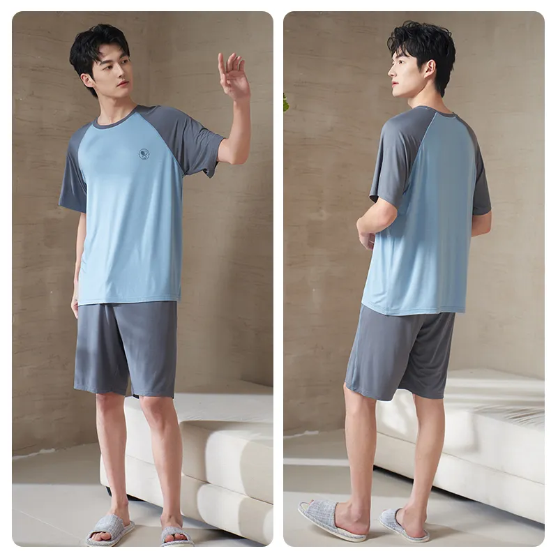 Xuan Liang Pajama Set Men's Celestial Blue-3