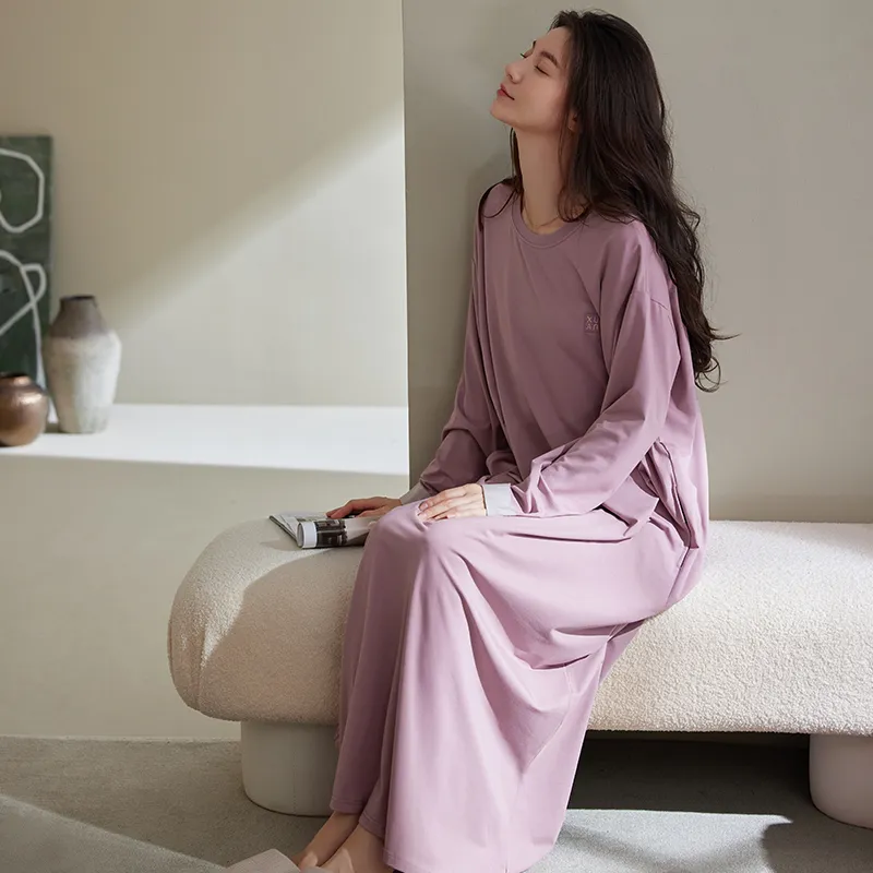 Xuan Liang Nightgown Women's Dusty Purple-1
