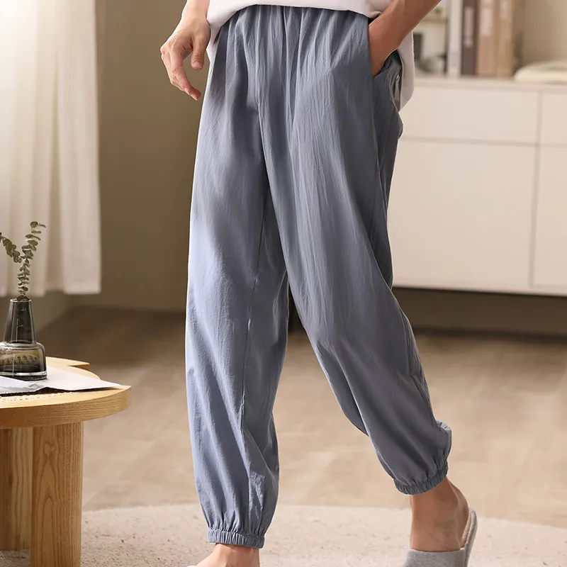 Xuan Liang Pajama Pants Men's Starry Sea Blue-3