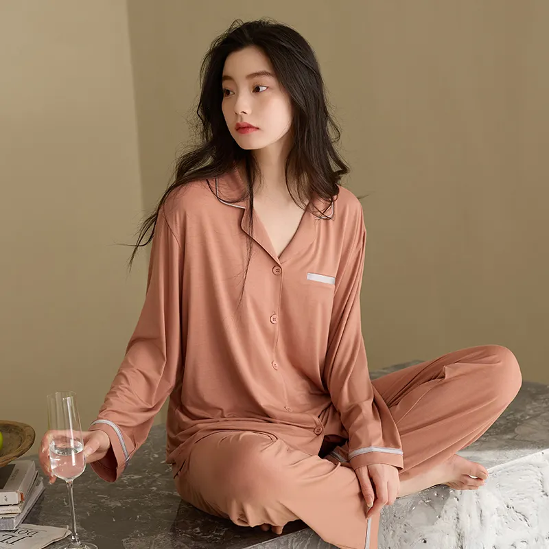 Xuan Liang Pajama Set Women's Misty Orange-4