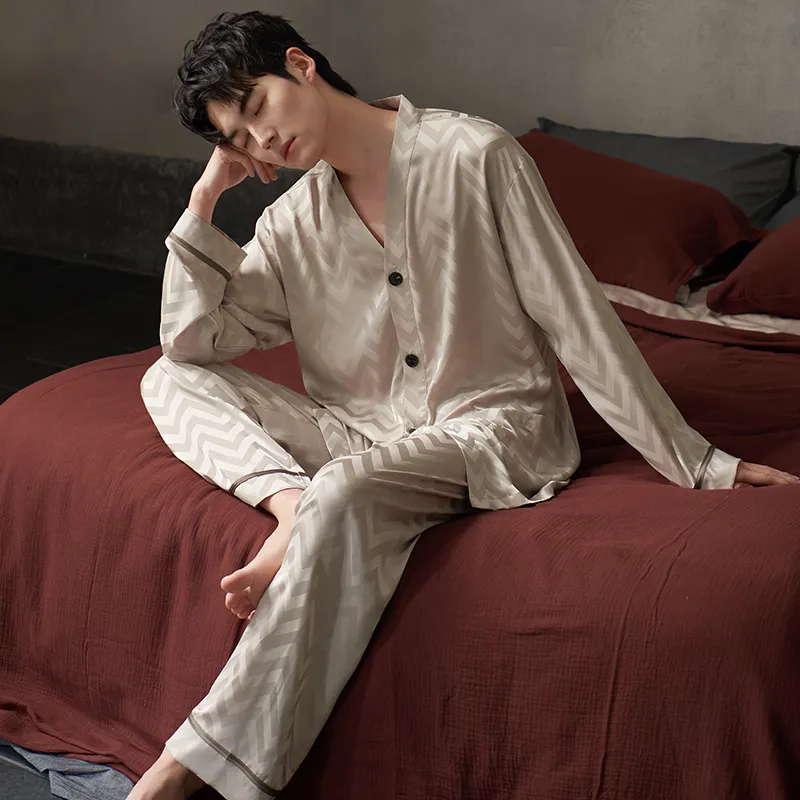Xuan Liang Pajama Set Men's Tea Gray-1