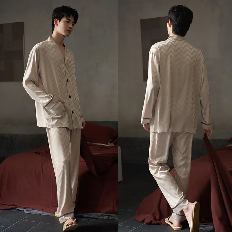 Xuan Liang Pajama Set Men's Tea Gray-3