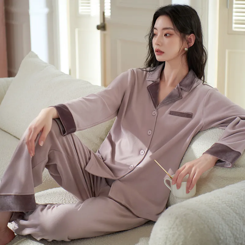 Xuan Liang Pajama Set Women's Dusty Purple-1