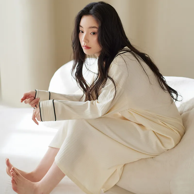 Xuan Liang Nightgown Women's Ecru-4