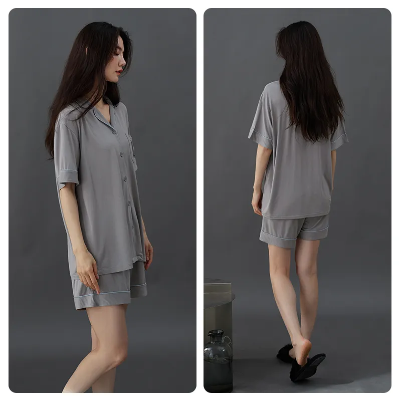 Xuan Liang Pajama Set Women's Mist Gray-3