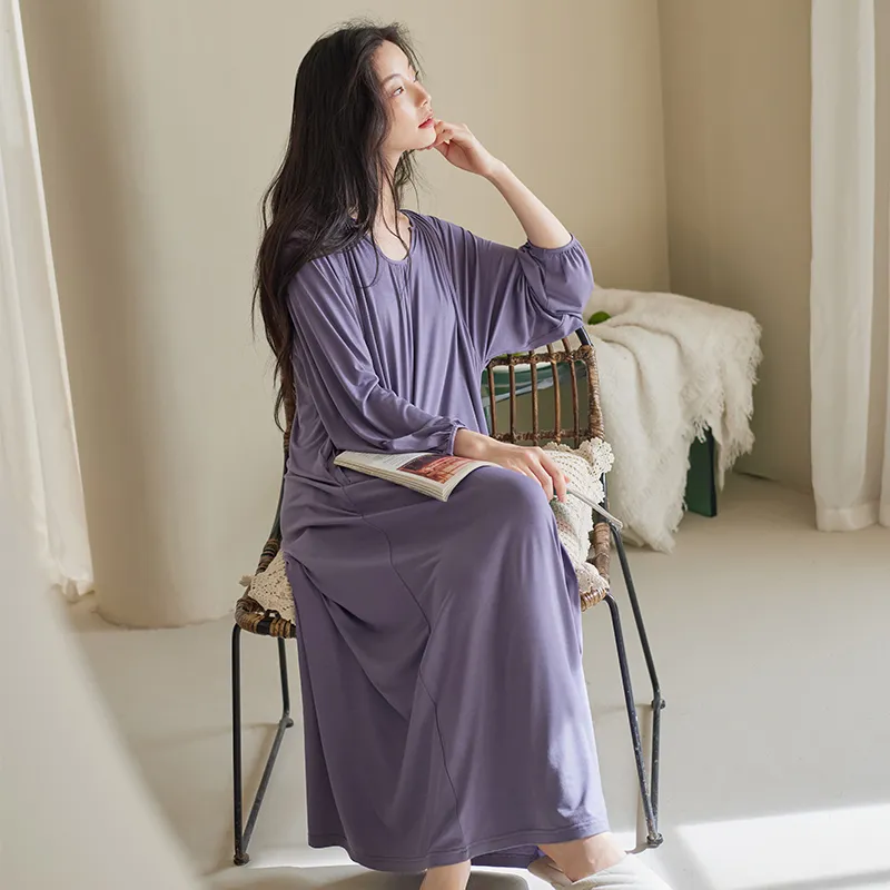 Xuan Liang Nightgown Women's Dusk Purple-1