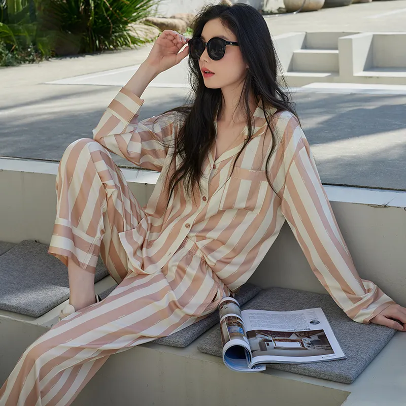 Xuan Liang Pajama Set Women's Cream Apricot-4