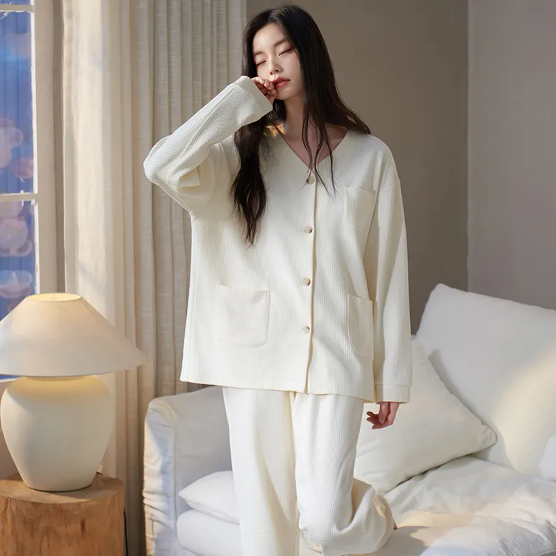 Xuan Liang Pajama Set Women's Cream White-3
