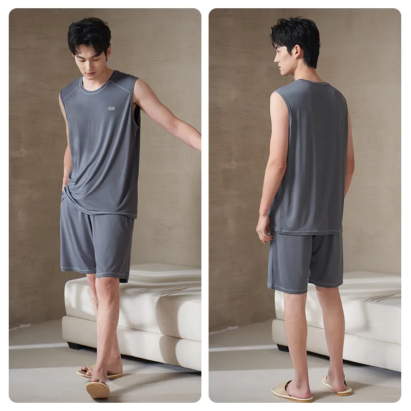 Xuan Liang Pajama Set Men's Paris Gray-3