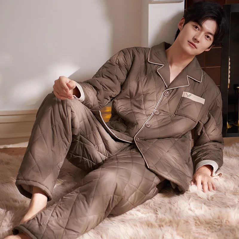 Xuan Liang Pajama Set Men's Stone Gray-2