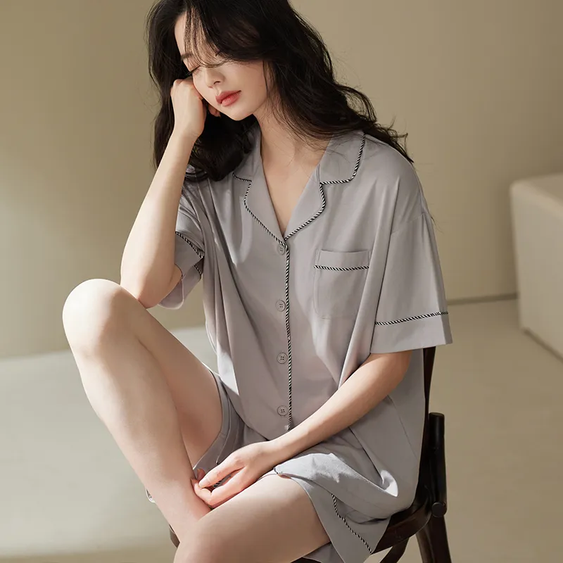 Xuan Liang Pajama Set Women's Gift Box Set Ultimate Gray-4