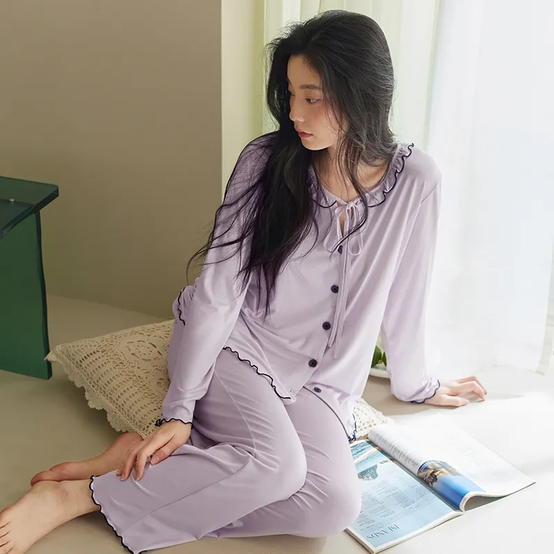 Xuan Liang Pajama Set Women's Gift Box Set Ice Taro Purple-1