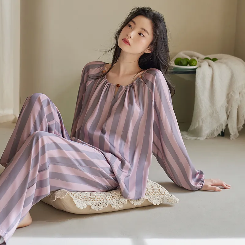 Xuan Liang Pajama Set Women's Dusty Purple-4